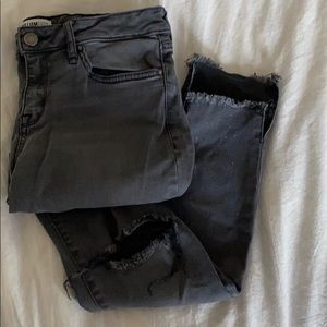 William Rast Black jeans single rip at knee
